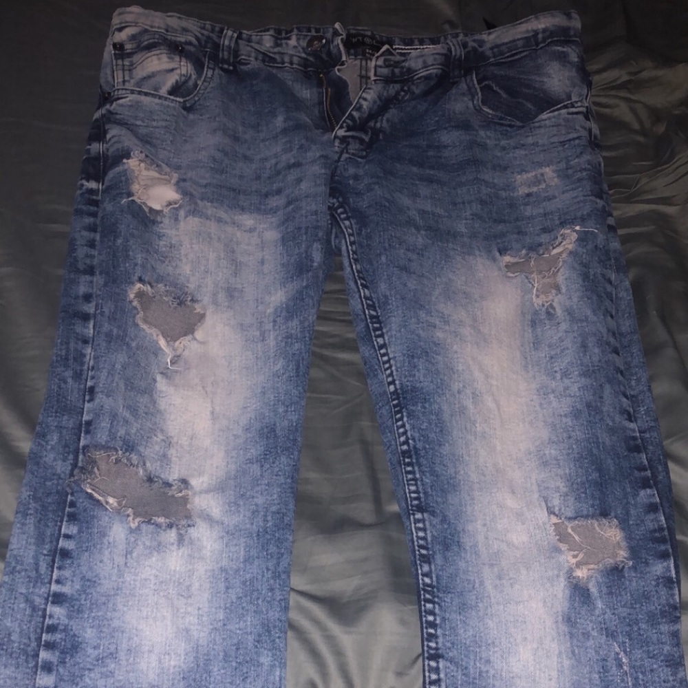 WTO2 Blue Ripped Jeans